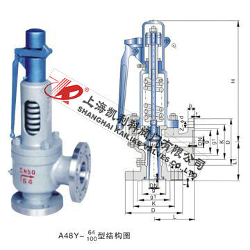 A48H、A48Y帶扳手彈簧全啟式安全閥